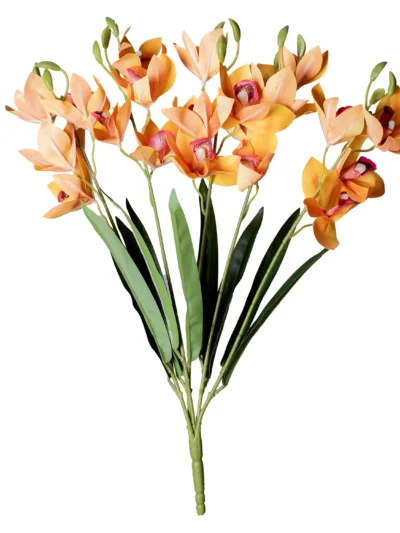 Ms6 0051 Islak Turuncu Orkide 53 Cm